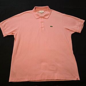 Lacoste Pink Polo Shirt Mens XXL